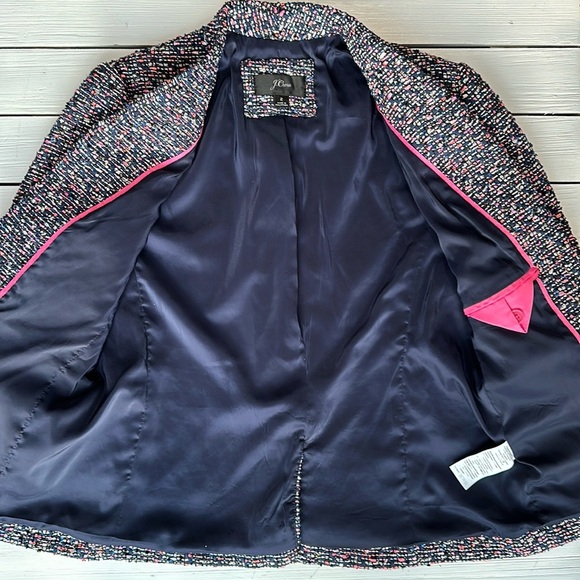 NWOT J. Crew Going Out Blazer in Pink Confetti Tweed size 2 - Picture 6 of 12